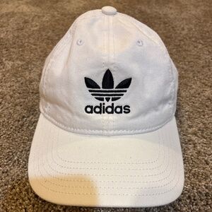 Adidas white baseball hat
